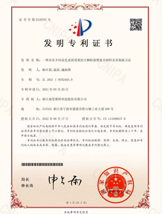 Ruitang Patents | Can Rotomolding Achieve Distinct Large‑Pattern Surfaces?